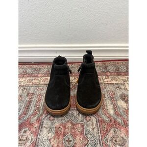 UGG Toddler Rennon II Black Suede Gum Sole Zip Ankle Boots 1112269T Size 9T